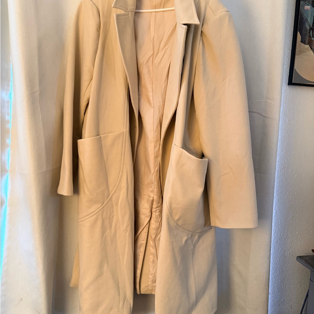 Elegant Cream Women's Coat